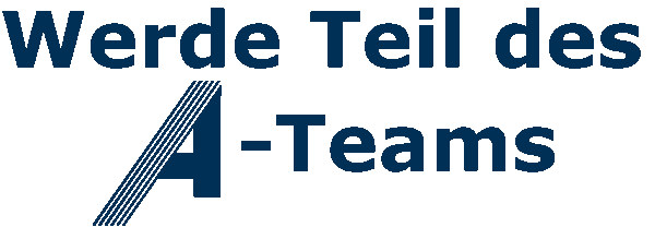 A Team Slogan blau